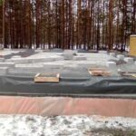 Кладка 1 ряда газоблоков