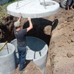 Монтаж бетонный септика