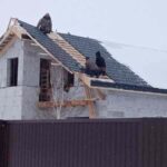 Строительство двухскатной крыши