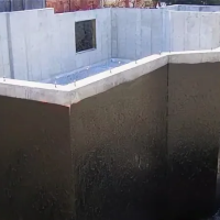 Возведение стен цокольного этажа